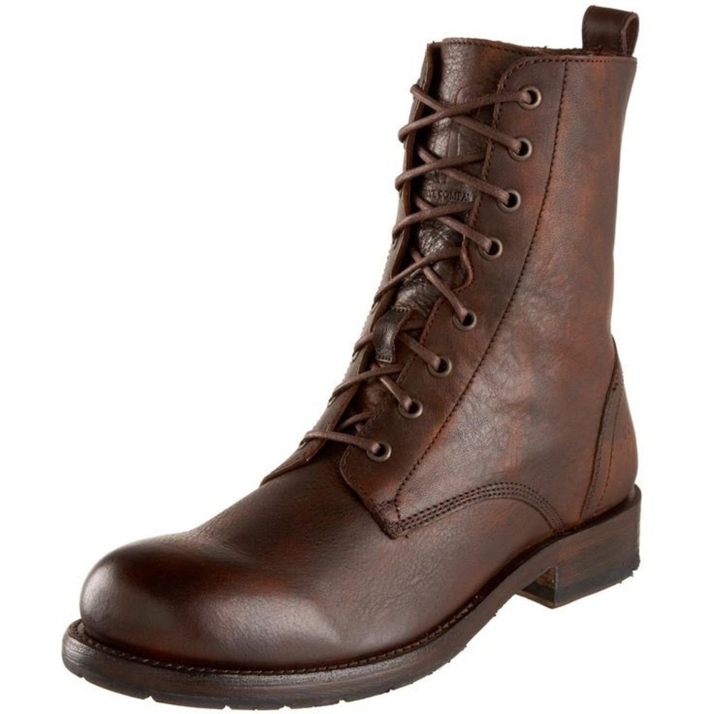 FRYE mens brown lace up boot Logan 8.5
